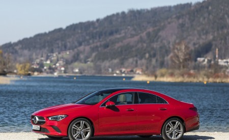 2020 Mercedes-Benz CLA 200 Coupe (Color: Jupiter Red) Side Wallpapers 450x275 (33)