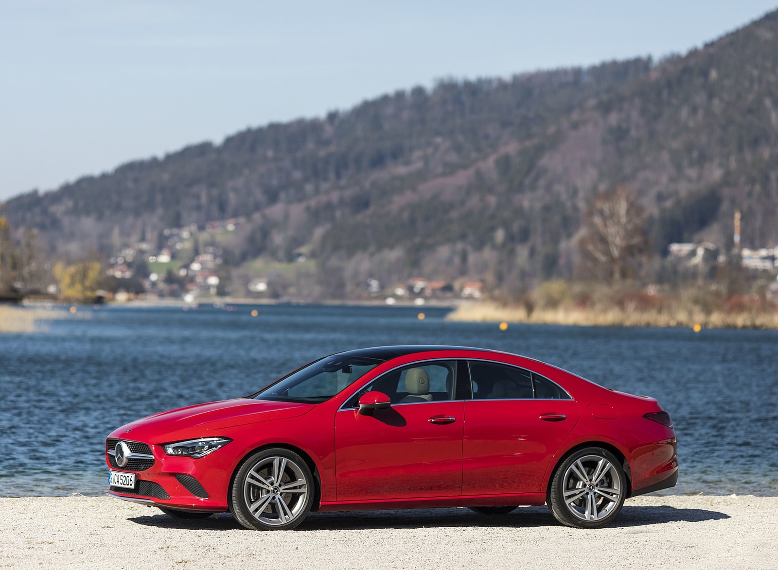 2020 Mercedes-Benz CLA 200 Coupe (Color: Jupiter Red) Side Wallpapers #33 of 133