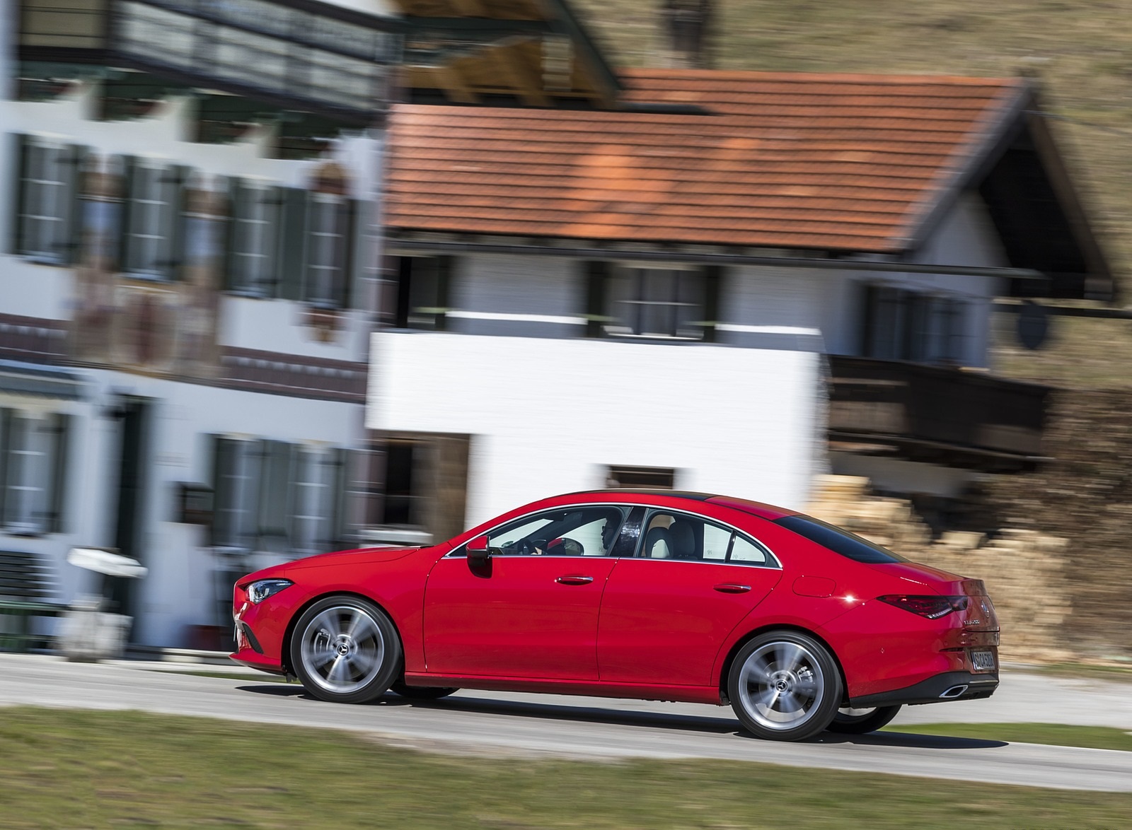 2020 Mercedes-Benz CLA 200 Coupe (Color: Jupiter Red) Side Wallpapers #20 of 133