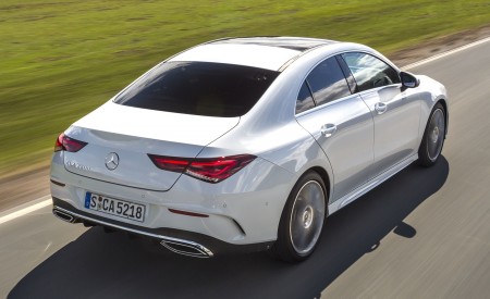 2020 Mercedes-Benz CLA 220 d Coupe AMG Line (Color: Digital White Metallic) Rear Three-Quarter Wallpapers 450x275 (41)