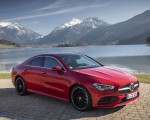 2020 Mercedes-Benz CLA 250 4MATIC Coupe AMG Line (Color: Jupiter Red) Front Three-Quarter Wallpapers 150x120