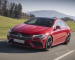 2020 Mercedes-Benz CLA 250 4MATIC Coupe AMG Line (Color: Jupiter Red) Front Three-Quarter Wallpapers 150x120