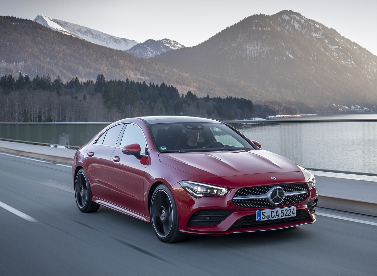 2020 Mercedes-Benz CLA 250 4MATIC Coupe AMG Line (Color: Jupiter Red) Front Three-Quarter Wallpapers #4 of 133