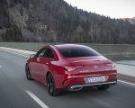 2020 Mercedes-Benz CLA 250 4MATIC Coupe AMG Line (Color: Jupiter Red) Rear Three-Quarter Wallpapers 150x120