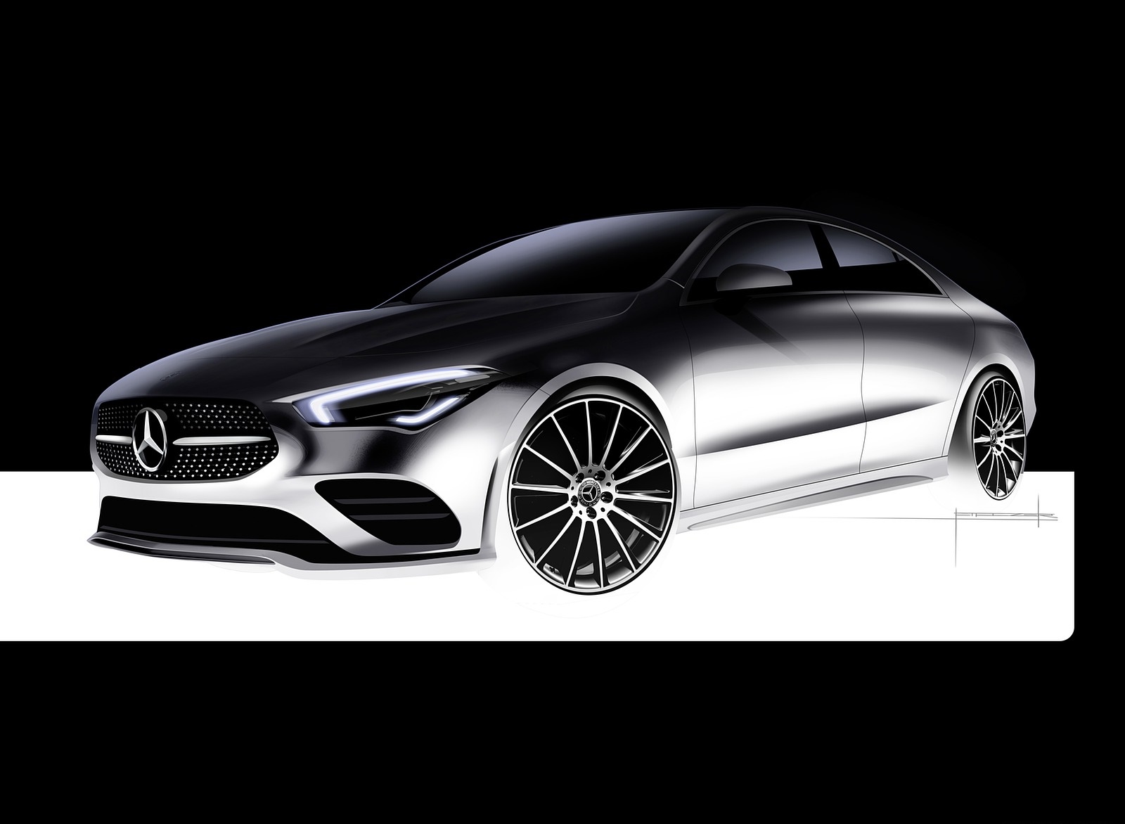 2020 Mercedes-Benz CLA 250 Coupe Design Sketch Wallpapers #132 of 133