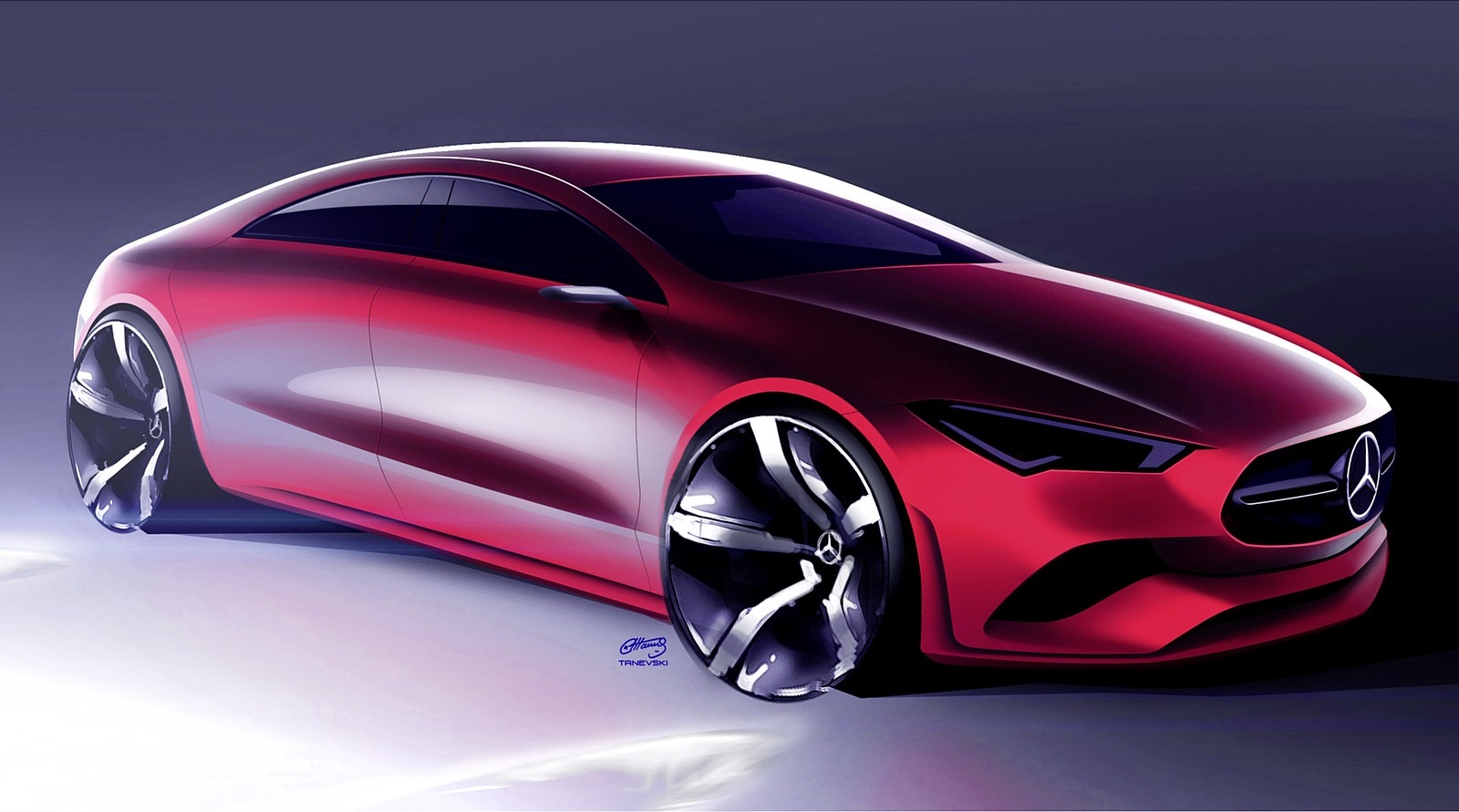 Mercedes Benz Cla 250 Coupe Design Sketch Wallpapers 131 Newcarcars