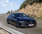 2020 Mercedes-Benz CLA 250 Coupe Edition Orange Art AMG Line (Color: Cosmos Black) Front Three-Quarter Wallpapers 150x120