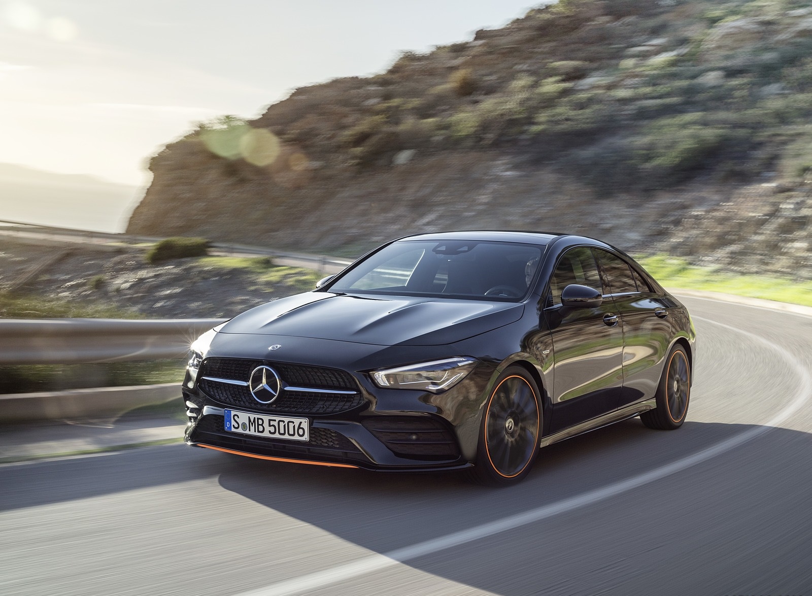 2020 Mercedes-Benz CLA 250 Coupe Edition Orange Art AMG Line (Color: Cosmos Black) Front Three-Quarter Wallpapers #89 of 133