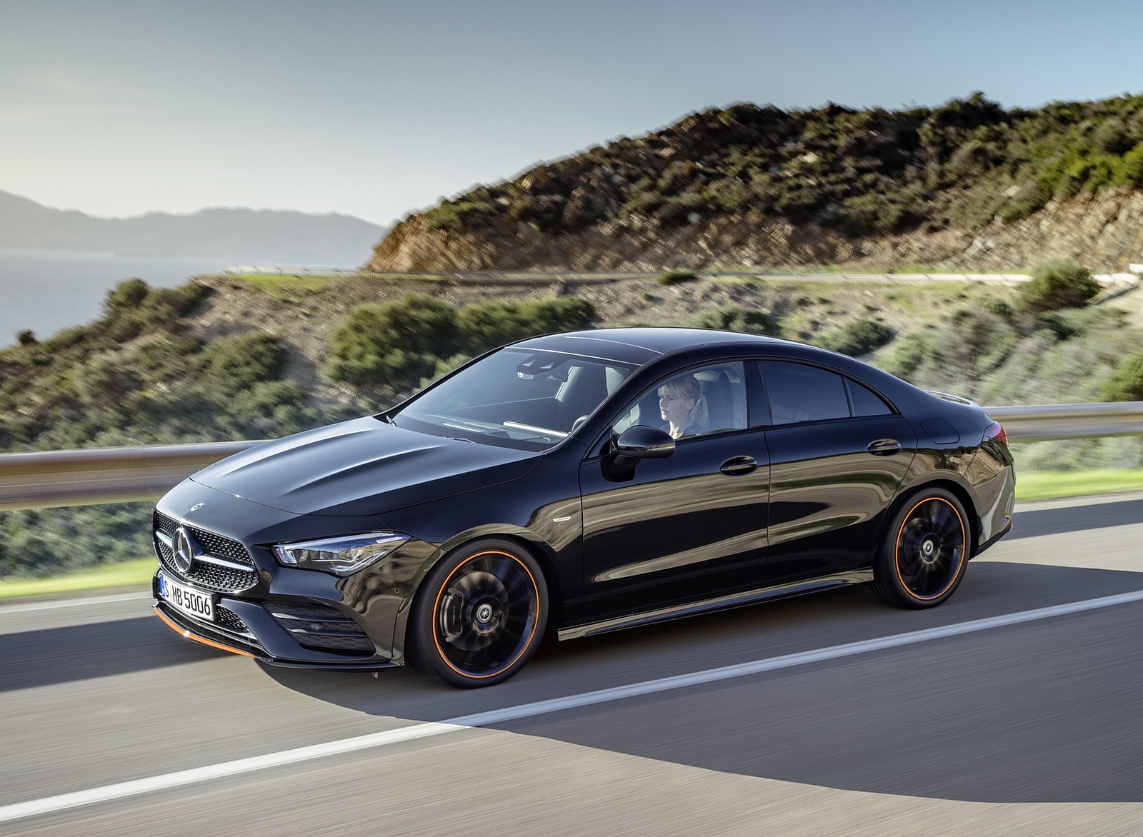 2020 Mercedes-Benz CLA 250 Coupe Edition Orange Art AMG Line (Color: Cosmos Black) Front Three-Quarter Wallpapers #88 of 133