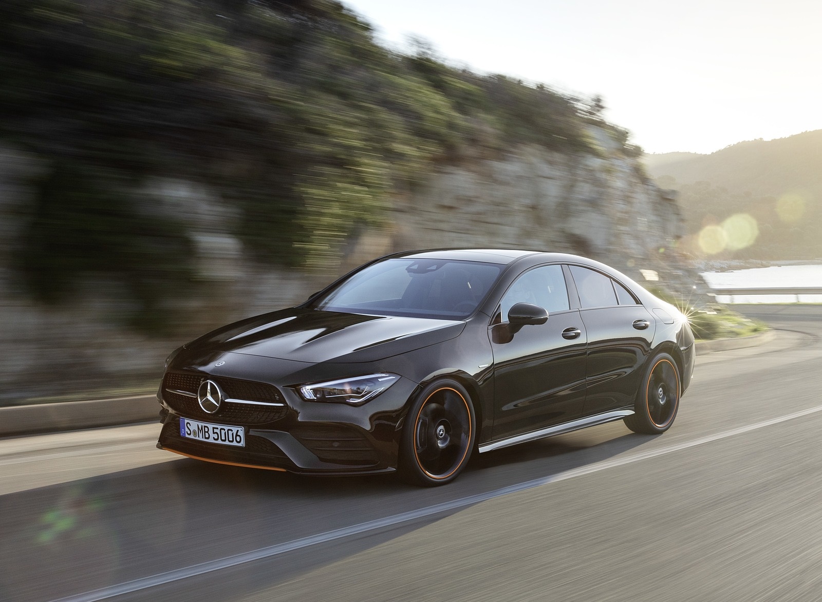2020 Mercedes-Benz CLA 250 Coupe Edition Orange Art AMG Line (Color: Cosmos Black) Front Three-Quarter Wallpapers #103 of 133