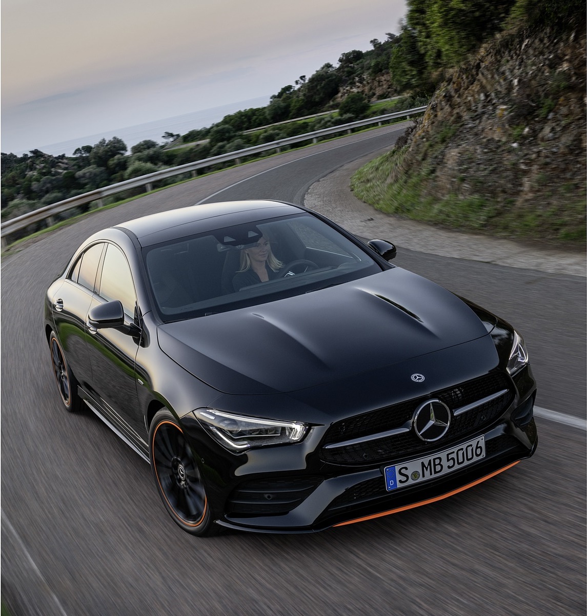 2020 Mercedes-Benz CLA 250 Coupe Edition Orange Art AMG Line (Color: Cosmos Black) Front Wallpapers #85 of 133