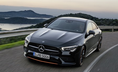 2020 Mercedes-Benz CLA 250 Coupe Edition Orange Art AMG Line (Color: Cosmos Black) Front Wallpapers 450x275 (101)