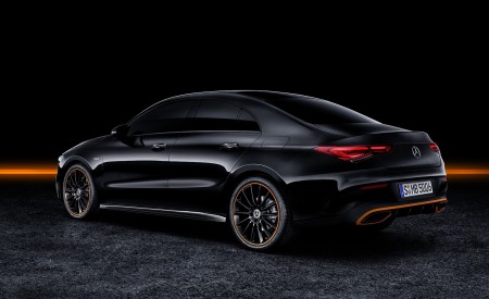 2020 Mercedes-Benz CLA 250 Coupe Edition Orange Art AMG Line (Color: Cosmos Black) Rear Three-Quarter Wallpapers 450x275 (114)