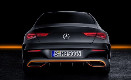 2020 Mercedes-Benz CLA 250 Coupe Edition Orange Art AMG Line (Color: Cosmos Black) Rear Wallpapers 450x275 (117)
