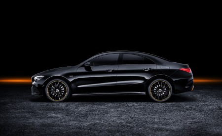 2020 Mercedes-Benz CLA 250 Coupe Edition Orange Art AMG Line (Color: Cosmos Black) Side Wallpapers 450x275 (115)