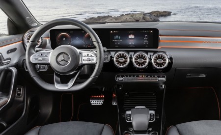 2020 Mercedes-Benz CLA 250 Coupe Edition Orange Art Interior Cockpit Wallpapers 450x275 (127)