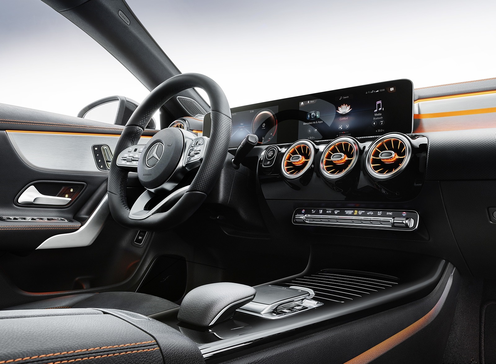2020 Mercedes-Benz CLA 250 Coupe Edition Orange Art Interior Wallpapers #130 of 133