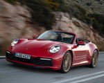 2020 Porsche 911 Carrera 4S Cabriolet (Color: India Red) Front Three-Quarter Wallpapers 150x120