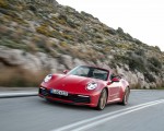 2020 Porsche 911 Carrera 4S Cabriolet (Color: India Red) Front Three-Quarter Wallpapers 150x120