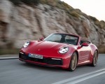 2020 Porsche 911 Carrera 4S Cabriolet (Color: India Red) Front Three-Quarter Wallpapers 150x120