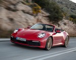 2020 Porsche 911 Carrera 4S Cabriolet (Color: India Red) Front Three-Quarter Wallpapers 150x120 (54)