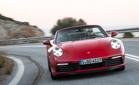 2020 Porsche 911 Carrera 4S Cabriolet (Color: India Red) Front Wallpapers 450x275 (69)
