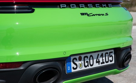 2020 Porsche 911 Carrera S Cabriolet (Color: Lizard Green) Tailpipe Wallpapers 450x275 (37)