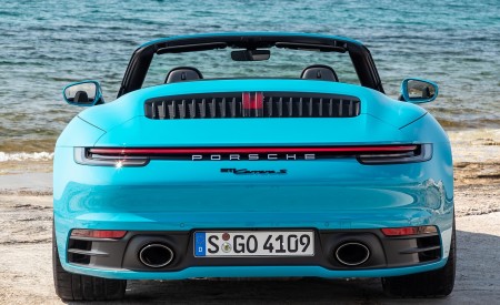 2020 Porsche 911 Carrera S Cabriolet (Color: Miami Blue) Rear Wallpapers 450x275 (97)