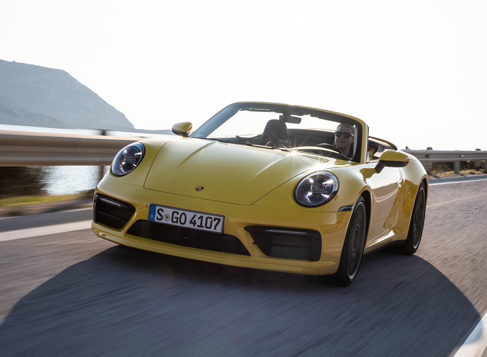 2020 Porsche 911 Carrera S Cabriolet (Color: Racing Yellow) Front Wallpapers #127 of 193