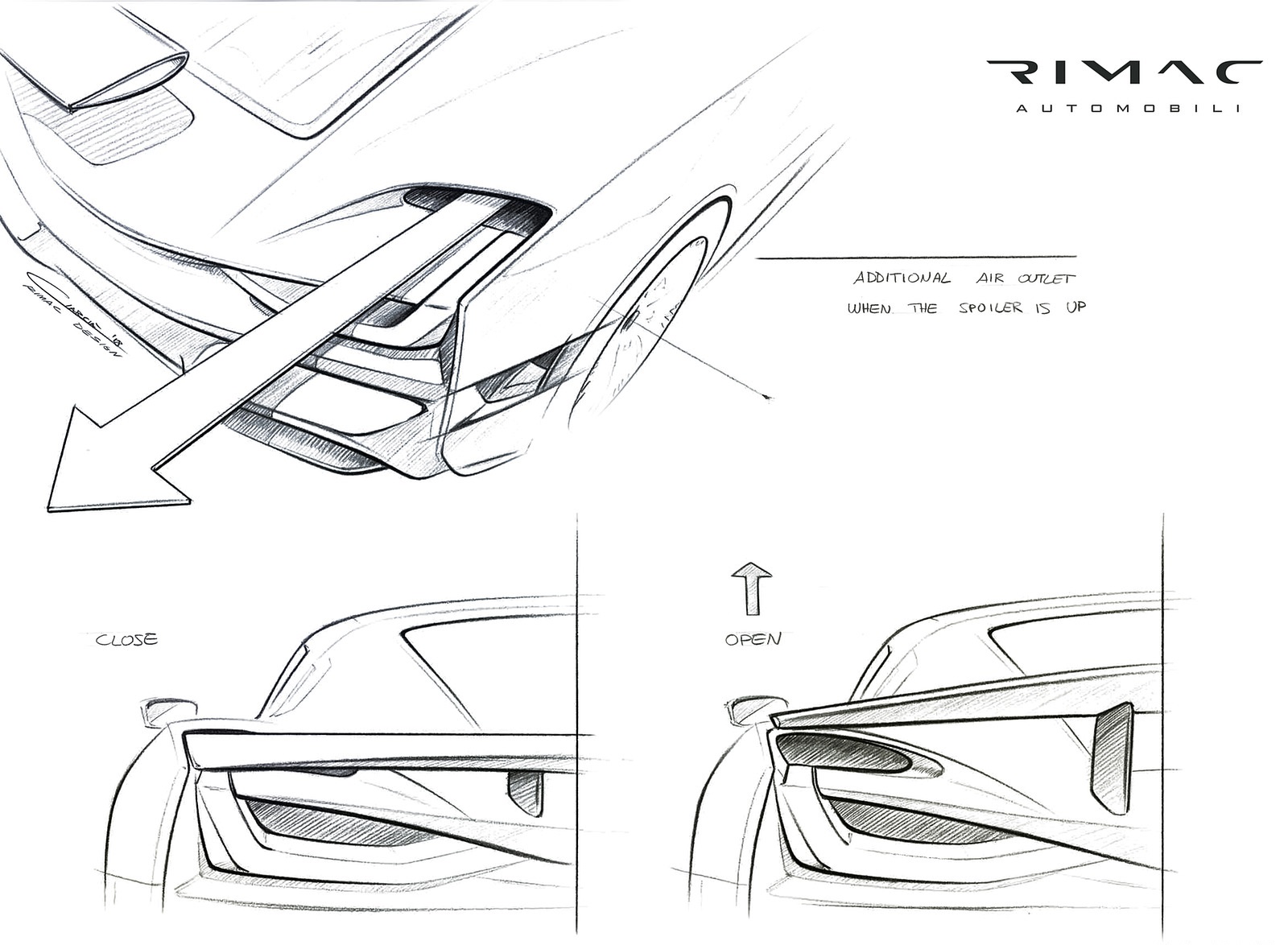 2020 Rimac C_Two Design Sketch Wallpapers #67 of 89