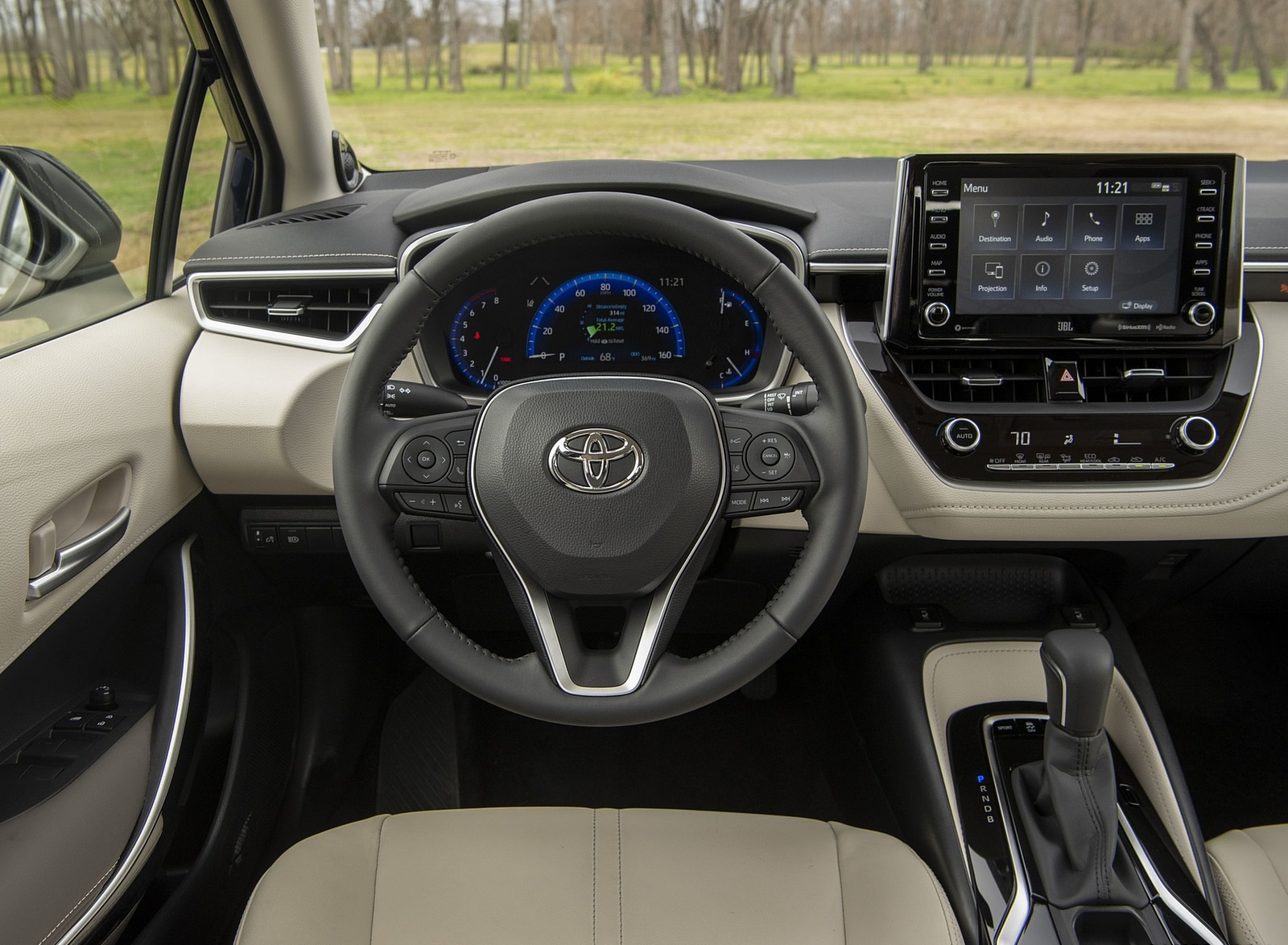 2020 Toyota Corolla XLE (Color: Blue Print) Interior Wallpapers #57 of 77