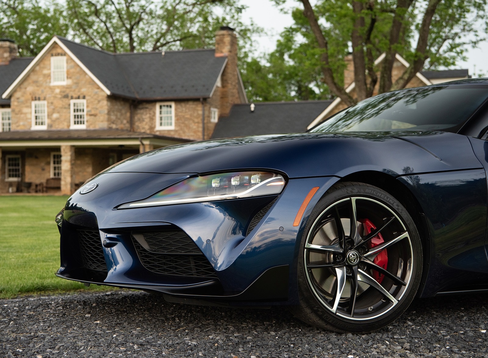 2020 Toyota Supra (Color: Downshift Blue) Headlight Wallpapers #71 of 157
