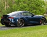 2020 Toyota Supra (Color: Downshift Blue) Rear Three-Quarter Wallpapers 150x120