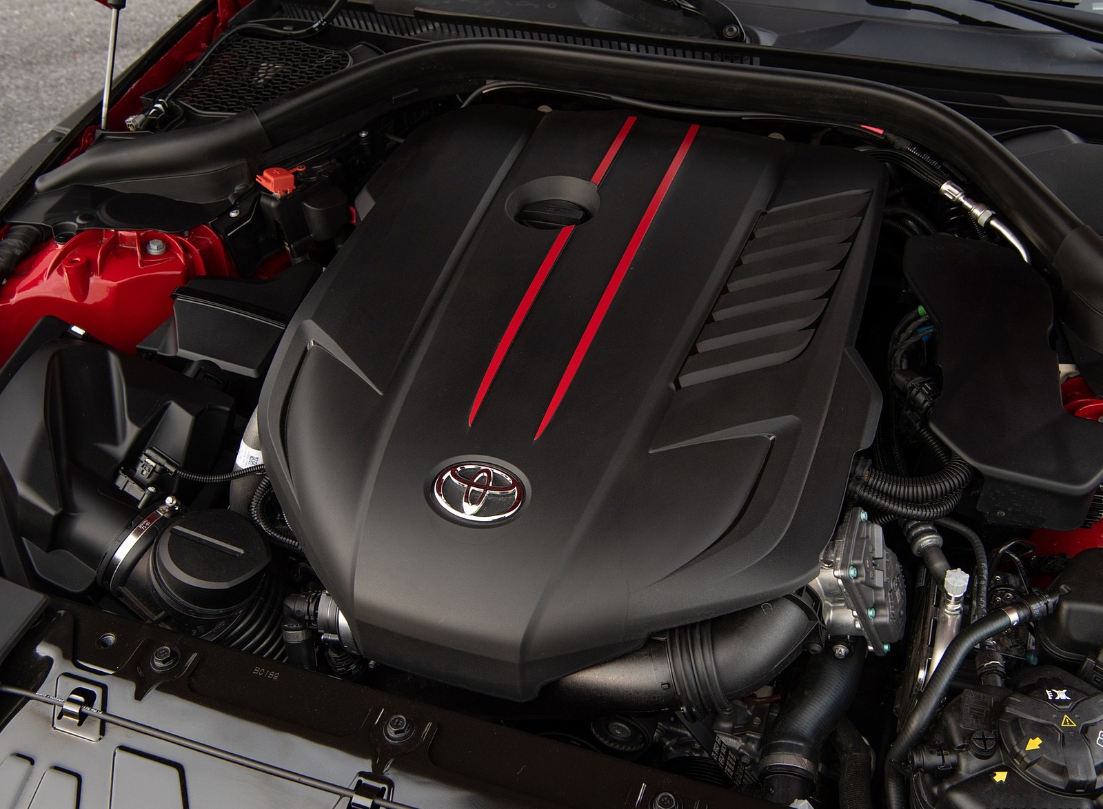 2020 Toyota Supra (Color: Renaissance Red) Engine Wallpapers #18 of 157