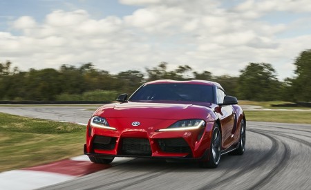 2020 Toyota Supra (Color: Renaissance Red) Front Three-Quarter Wallpapers 450x275 (1)