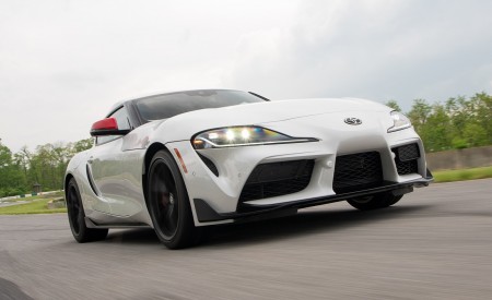 2020 Toyota Supra Launch Edition (Color: Absolute Zero) Front Three-Quarter Wallpapers 450x275 (30)