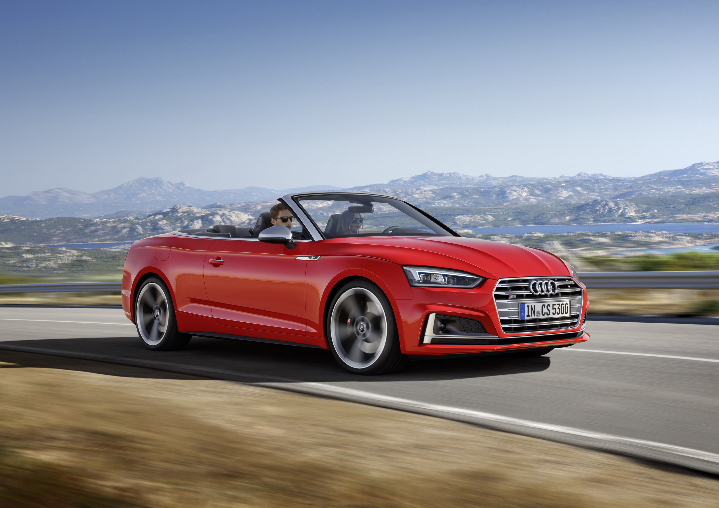 2018 Audi S5 Cabriolet (Color: Misano Red) Front Three-Quarter Wallpapers (2)