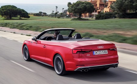 2018 Audi S5 Cabriolet (Color: Misano Red) Rear Three-Quarter Wallpapers 450x275 (8)