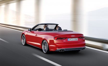 2018 Audi S5 Cabriolet (Color: Misano Red) Rear Three-Quarter Wallpapers 450x275 (3)