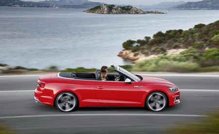 2018 Audi S5 Cabriolet (Color: Misano Red) Side Wallpapers 450x275 (4)