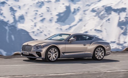 2018 Bentley Continental GT (Color: Extreme Silver) Side Wallpapers 450x275 (60)