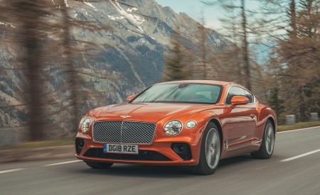 2018 Bentley Continental GT (Color: Orange Flame) Front Three-Quarter Wallpapers 450x275 (3)