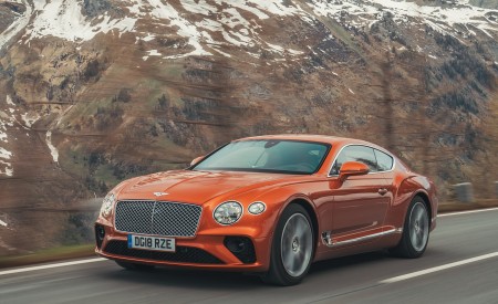 2018 Bentley Continental GT (Color: Orange Flame) Front Three-Quarter Wallpapers 450x275 (4)