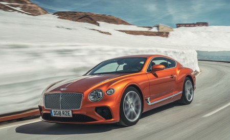 2018 Bentley Continental GT (Color: Orange Flame) Front Three-Quarter Wallpapers 450x275 (5)