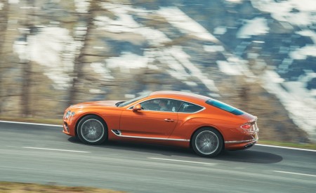 2018 Bentley Continental GT (Color: Orange Flame) Side Wallpapers 450x275 (13)
