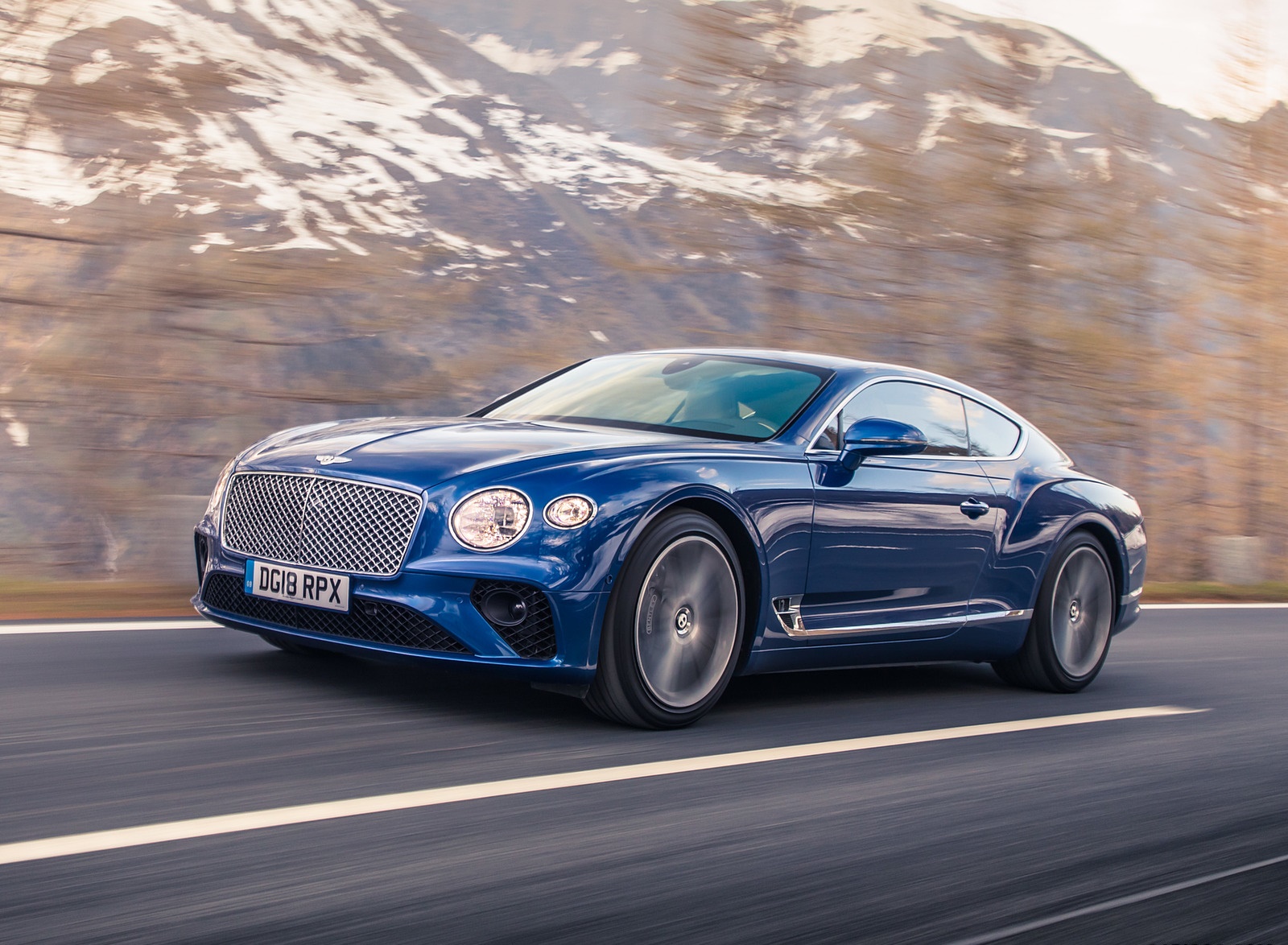 2018 Bentley Continental GT (Color: Sequin Blue) Front Three-Quarter Wallpapers #135 of 158