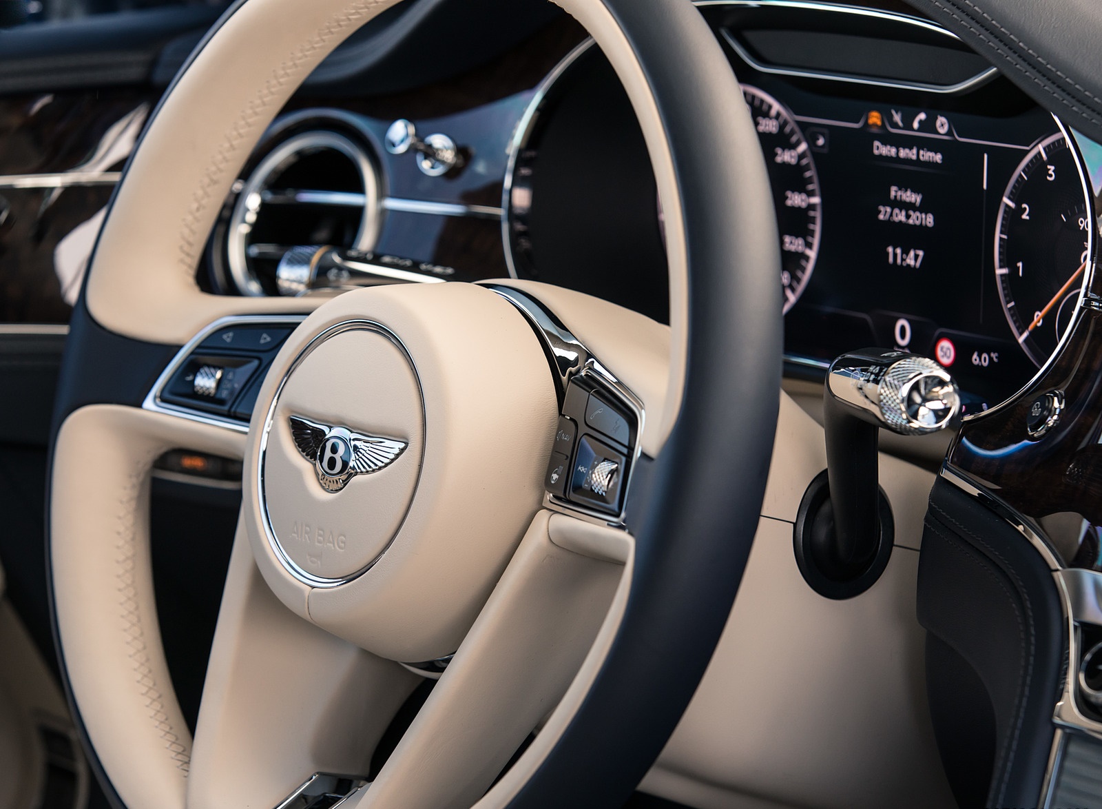 2018 Bentley Continental GT (Color: Sequin Blue) Interior Steering Wheel Wallpapers #151 of 158