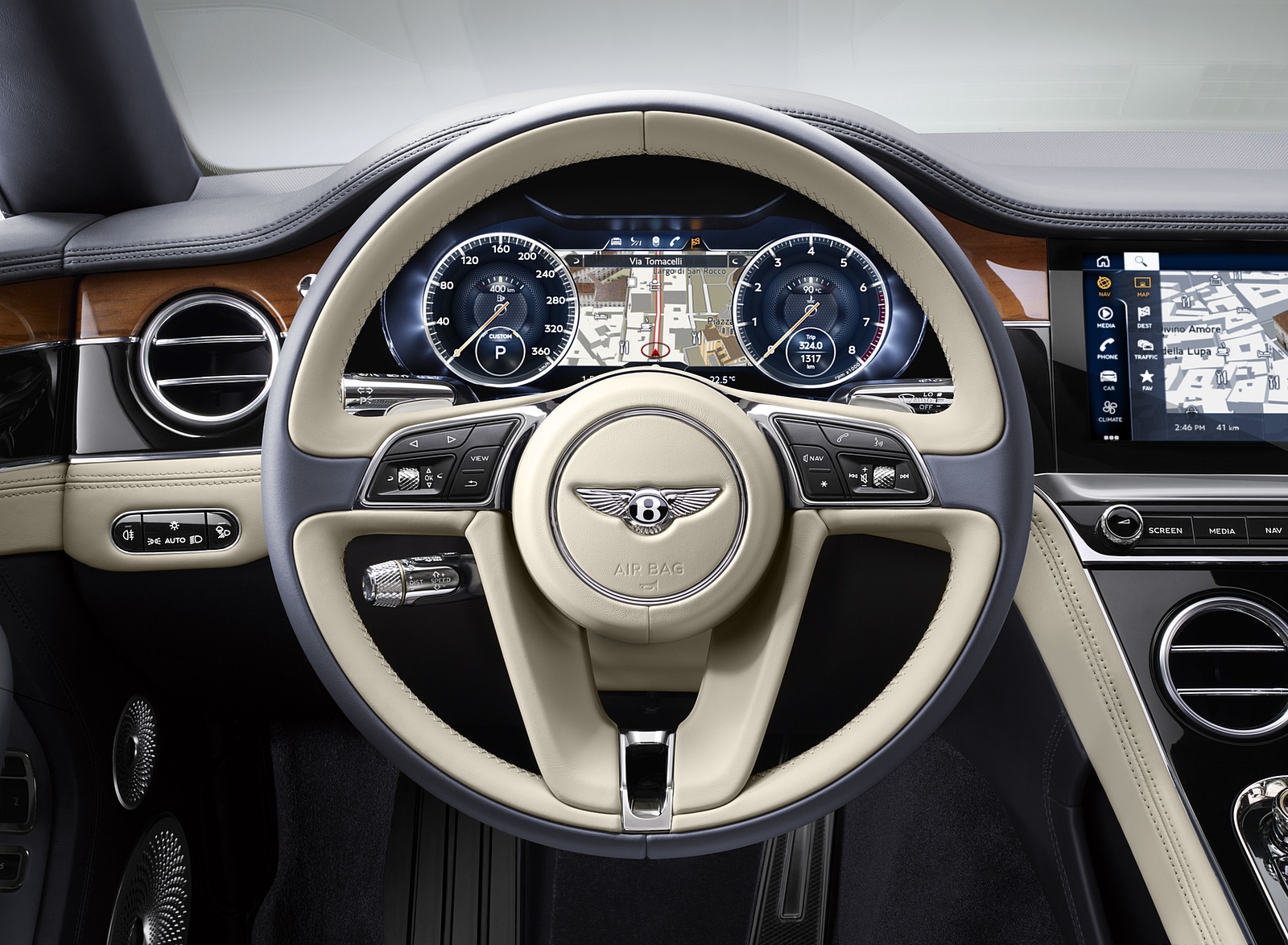 2018 Bentley Continental GT Interior Steering Wheel Wallpapers #46 of 158