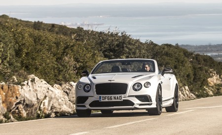 2018 Bentley Continental GT Supersports Convertible (Color: Ice White) Front Wallpapers 450x275 (93)