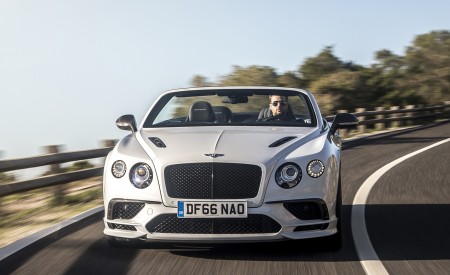 2018 Bentley Continental GT Supersports Convertible (Color: Ice White) Front Wallpapers 450x275 (86)